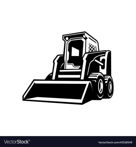 bobcat skid steer silhouette|bobcat silhouette free.